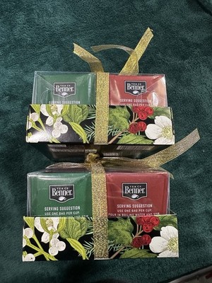 Benner Tea Co. Holiday Flavors Gift Box 48 Tea Bags New Sealed