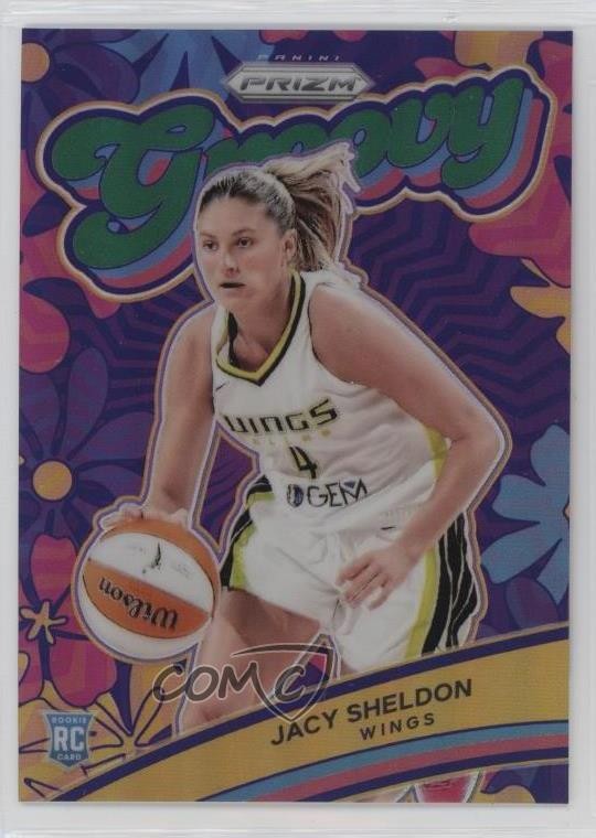 2024 Panini Prizm WNBA Groovy Green Prizm Jacy Sheldon #2 11ba