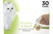 Classic Pate Food, Wet Cat Food, Poultry & Beef, 3 oz Cans (30 Pack) 6.49 per gallon