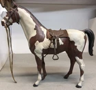 Vintage Marx Storm Cloud Pinto Spotted Horse 2071 White Brown Johnny West