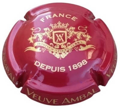 France Cap Crémant Burgundy Widow Ambal Muzzle Capsule RP590