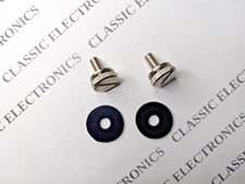 Lot of Cobra 29LTD Classic 5mm Radio Mounting Screws Chrome W/ Rubber Washers