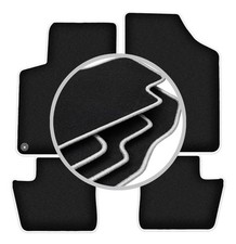 Tapis de sol en Velours noir pour Citroen DS4 2011-2015 set 4-pcs