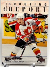 1995-96 THEO FLEORY UPPER DECK SCOUTING REPORT ELECTRIC ICE CARD