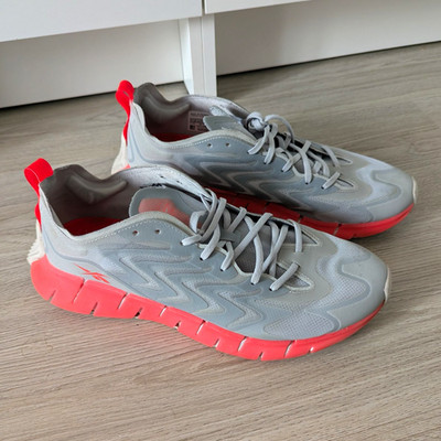 Reebok Herren Sneaker Low Top Schnürung Grau/Orange Synthetik US 11