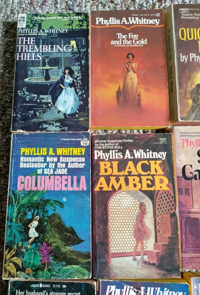 Phyllis A. Whitney - Vintage lot of 14 PB Books - Thriller, Romance, Mystery - Imagem 2 de 4