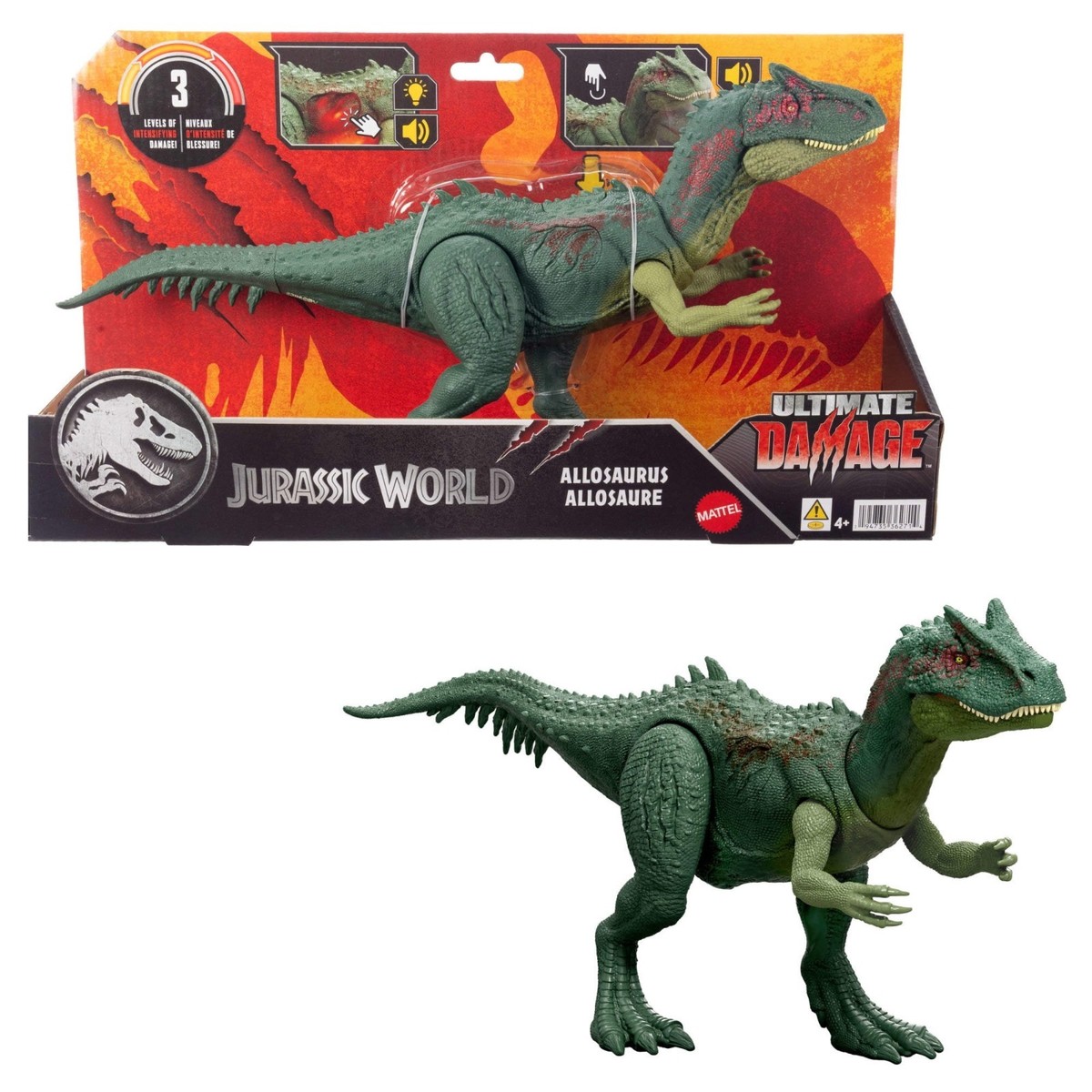 Jurassic World Ultimate Damage ALLOSAURUS 4+, Mattel 2025 🆕 | eBay