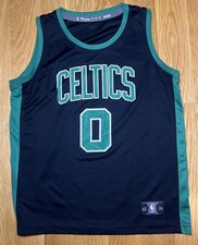 JAYSON TATUM #0 YOUTH L BOSTON CELTICS MAGLIA NERA BASKET