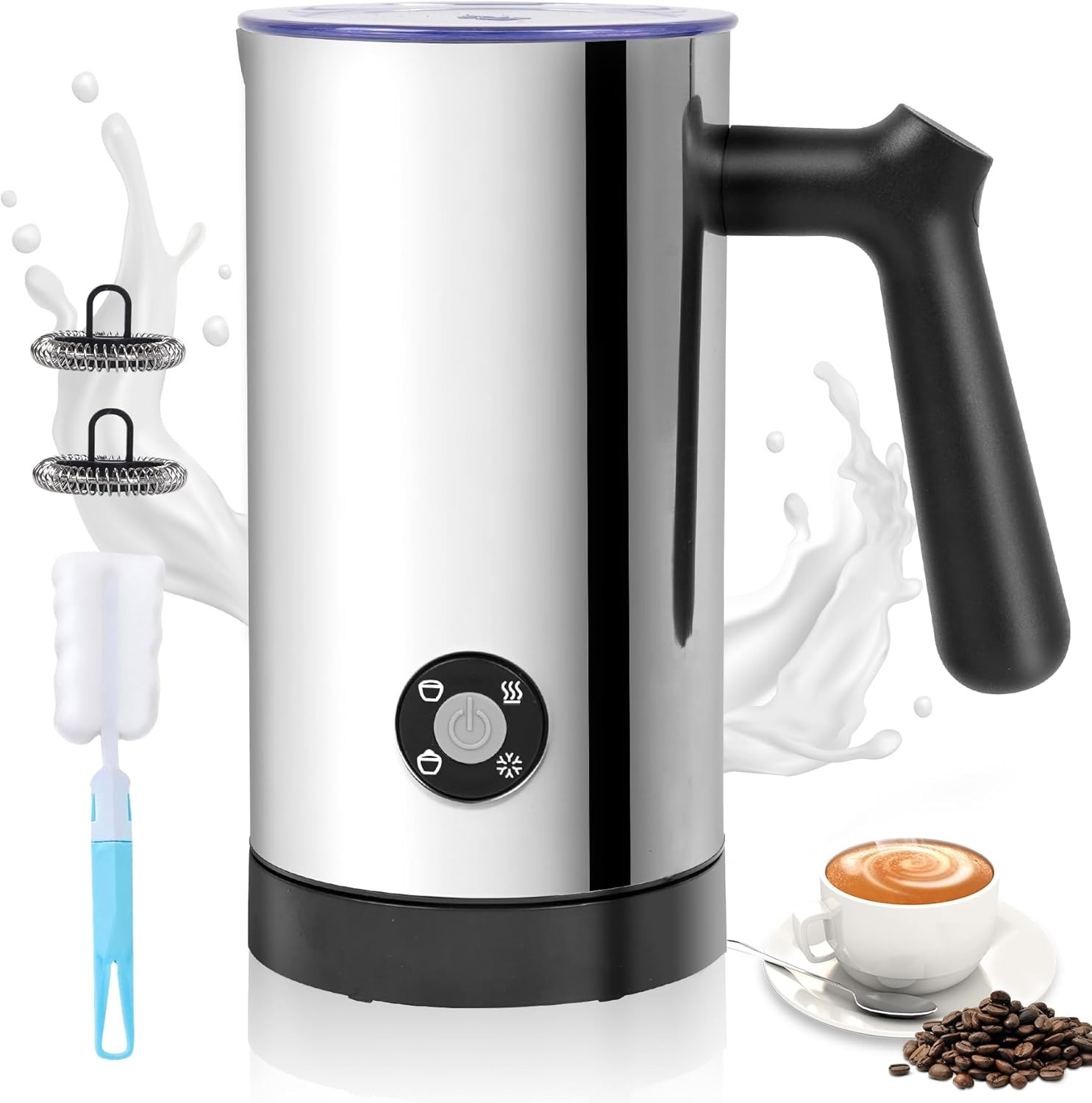 Cappuccinatore 4 in 1 Automatico | Scaldalatte Professionale Inox