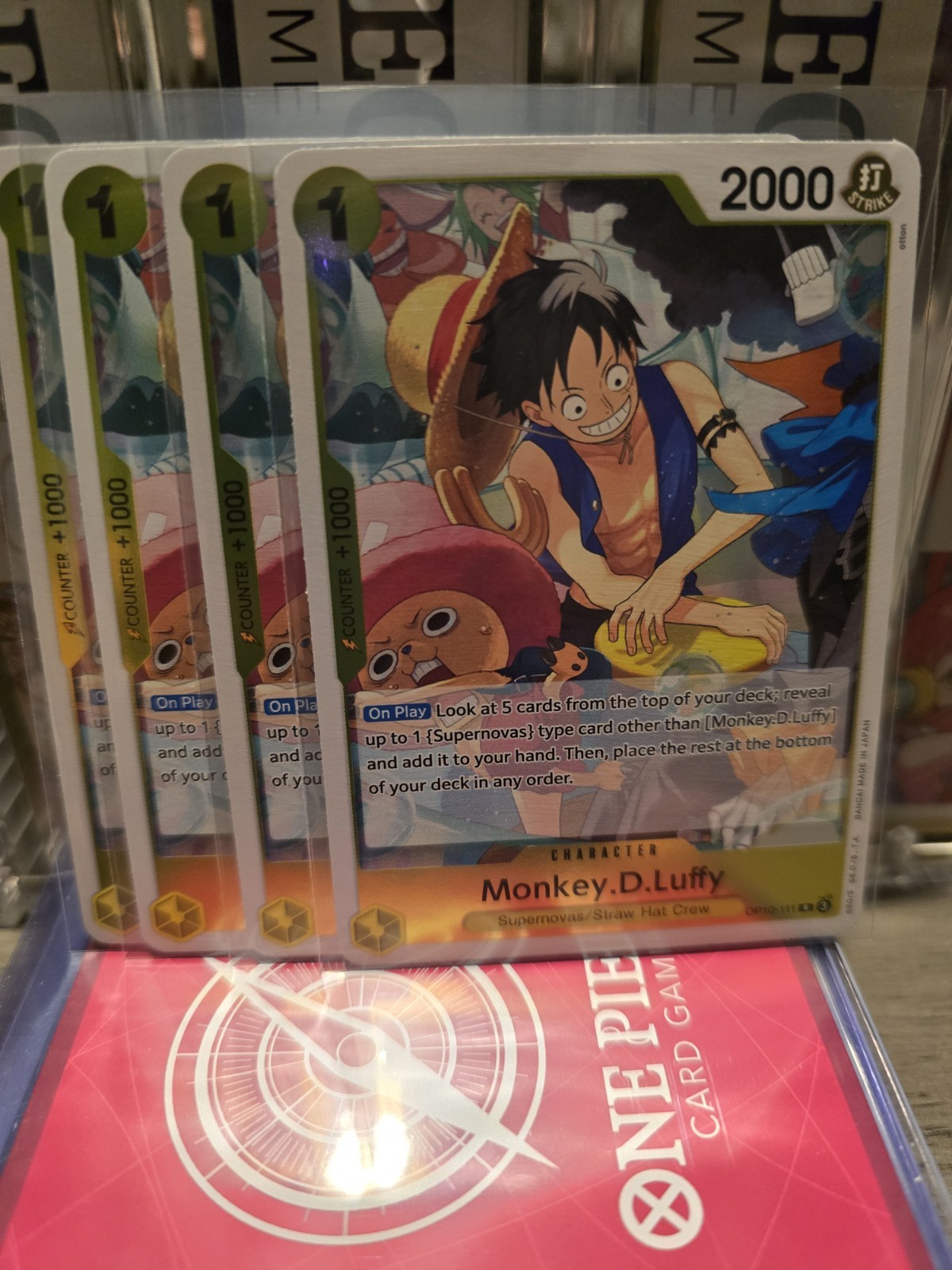 One Piece TCG Monkey D Luffy Rare OP10-111 Royal Blood English Foil