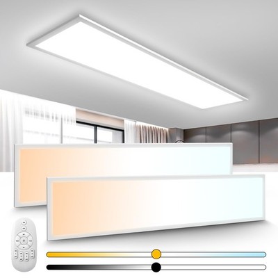 2 Stück dimmbare LED-Deckenleuchte, 28 W, Panel 100 x 25 cm, 2700 6500 K