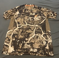 First Lite Aerowool Wick Ultralight 150 manga corta. Talla XL. Camuflaje