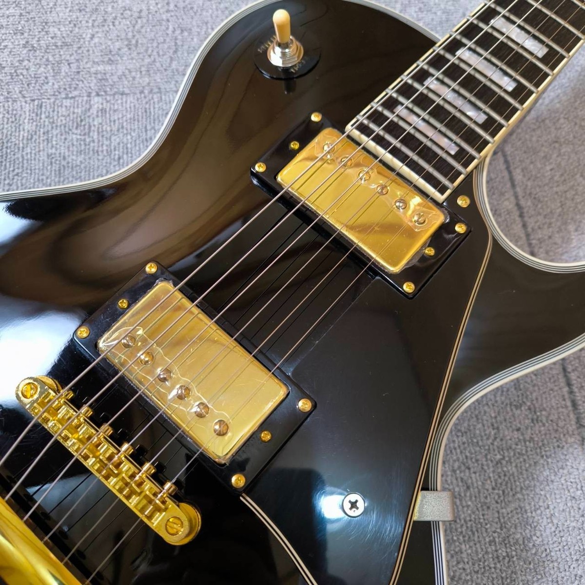 Grass Roots Les Paul Custom Type Black ESP Electric Guitar 3.9kg