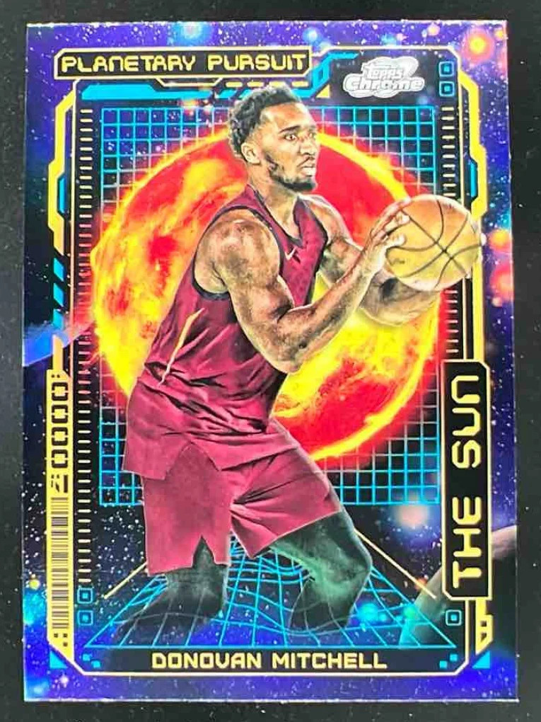 2023-24 Topps Cosmic Chrome Planetary Pursuit Sun #PPS-4 Donovan Mitchell