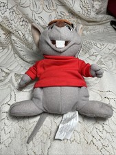 Disney Store The Rescuers Bernard 7  Beanie Plush Stuffed Animal Toy w/ Hang Tag