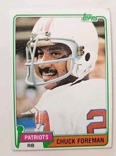 1981 Topps Football Card 119 Chuck Foreman New England Patriots 