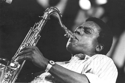Wayne Shorter American saxophonist during a concert 1986 Music Old Photo