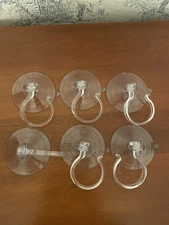 6 Pcs Large Clear Heavy Duty Suction Cup Wreath Hanger Hooks Christmas Decor