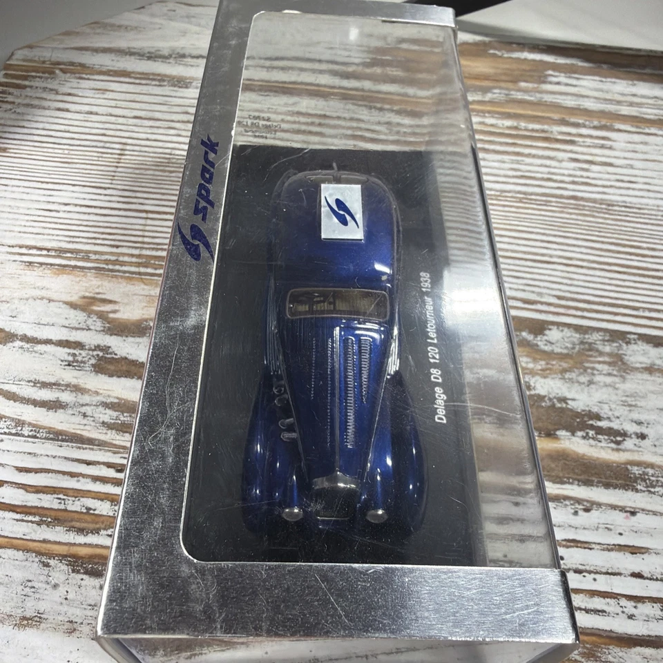 DELAGE D8 120 LETOURNER 1938 1/43 RESIN CAR MODEL BY SPARK S2707 Nib - Image 2 of 4
