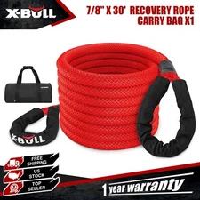 X-BULL Kinetic Recovery Rope Energy Truck Tow 28600 LBS 7/8" x 30' Strap Snatch