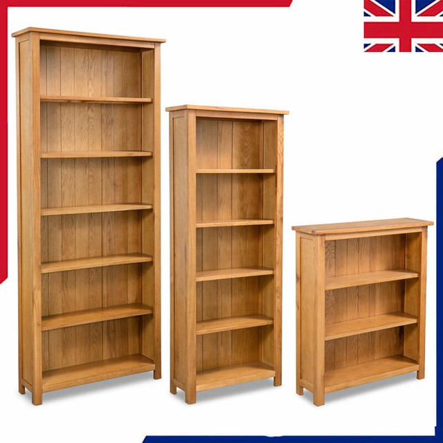 vidaXL 244469 Solid Oak Wood 5Tier Bookcase for sale online eBay