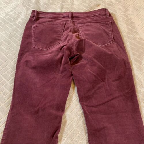 Ann Taylor Loft Womens 27 Corduroy Jeans Burgundy Purple Modern Skinny Low Rise - Picture 11 of 13
