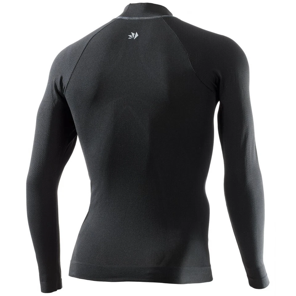 MAGLIA LUPETTO MANICHE LUNGHE TECNICA TERMICA SIX2 TS3 ALL BLACK CARBON 3XL/4XL - Immagine 2 di 2