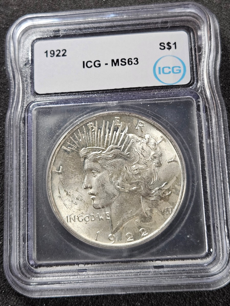 🌟1922 Peace Dollar BU Uncirculated Mint State 90% Silver $1 US