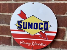 HD quality Sunoco racing gasoline advertising garage sign   Premium quality