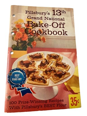 Vintage Pillsbury Bakeoff Cookbook #13 Softcover Cookies Cake Bread Pies Dessert