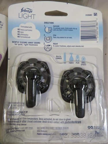 Lot of 4 Packs (8 total Vent Clips) Febreze Car Air Fresheners Lavender - Picture 3 of 4