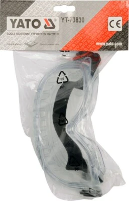 Yato YT-73830 Schutzbrille Vollsicht geschlossen Schleifbrille Laborbrille EN166