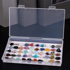 50 Pieces Rocks Collection for Kids Mineral Stones for Display Indoor Craft