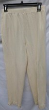Graff CaliforniaWear Sz 10 Soft Yellow Pants Elastic Waist Pockets