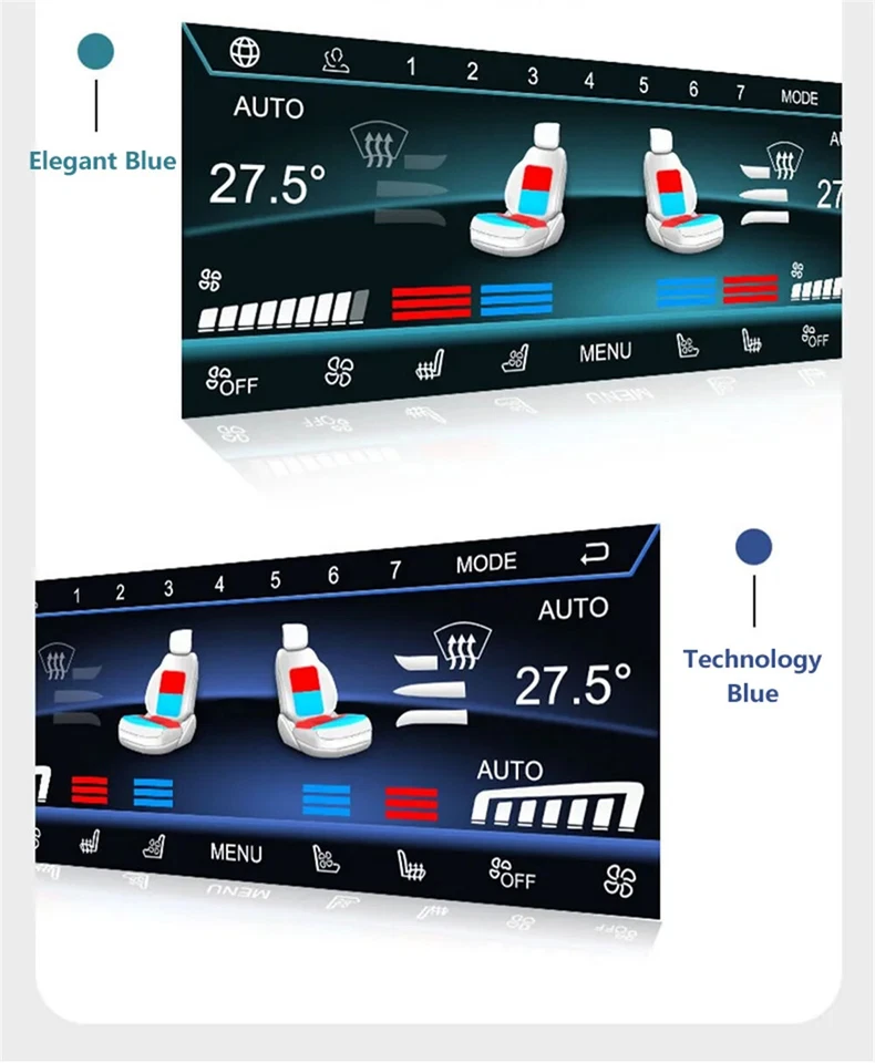 10.25" Touch Screen Digital A/C Control Panel Voice Control For BMW X1 2016-2022 - Image 2 of 4