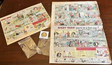 1935–36 Grape-Nuts Dizzy Dean Lot – 2 Rings, Token, 2 Ads (5 Items Total)