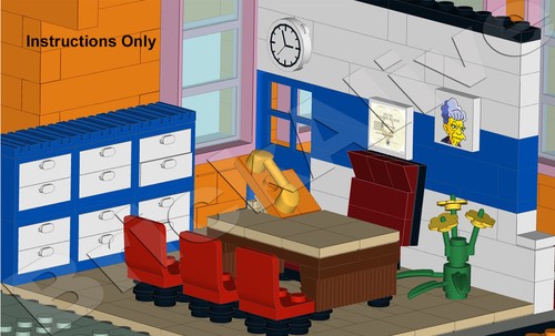 LEGO Simpson Springfield Elementary School - NO BRICK - INSTRUCTION PDF ONLY -CD - 第 2/4 張圖片