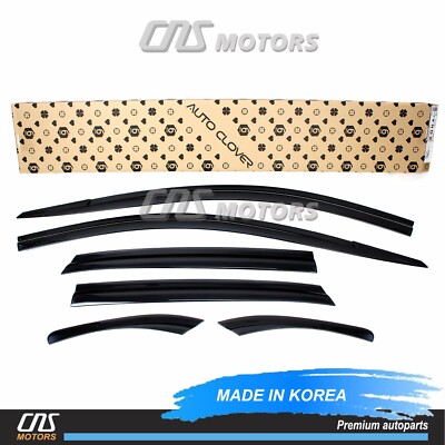 Smoked Window Sun Vent Visor Rain Guards 6pcs for 2018-2023 Hyundai Kona