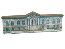 Reinbrook House Cottage Shelf Sitter Figurine Vtg Edwardsville Library Illinois