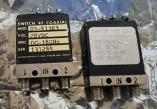 2x DYNATECH D3-413E3 RF COAXIAL SWITCH DC-18GHz SMA SWITCH