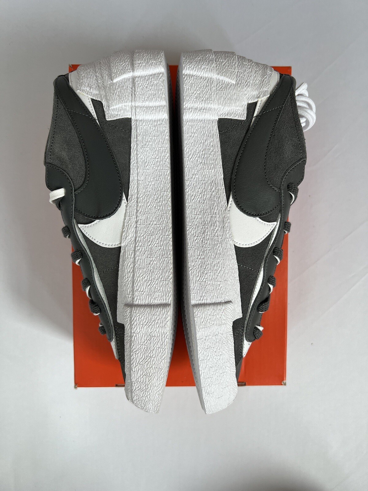 SACAI X NIKE Nike x Sacai Blazer Low Medium Grigio Classico Nero Scarpe DD1877 002 Uomo Taglia 12