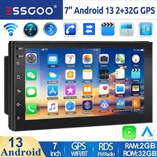 Autoradio 7 Pollici 2 DIN GPS Android 13 2+32G Carplay Bluetooth WIFI RDS EQ USB