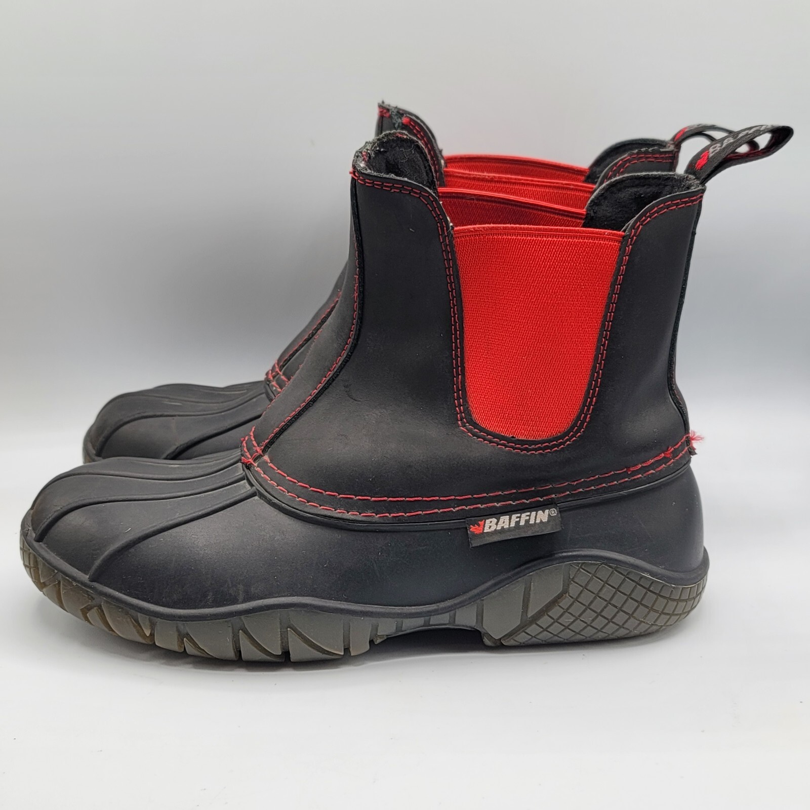 Baffin Waterproof Leather Duckie Ankle Rain Boots Size 8