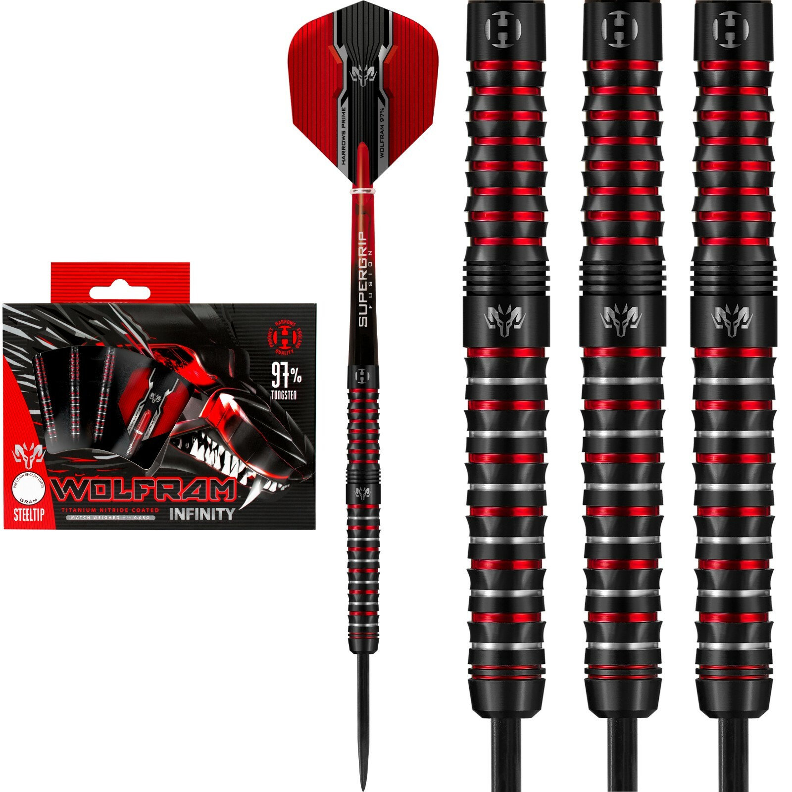 Harrows Wolfram Infinity 97% Tungsten Darts - 24g 25g 26g | eBay