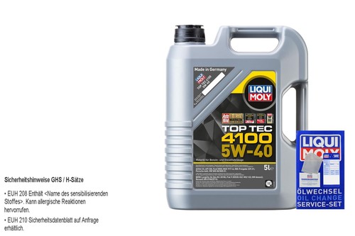 BOSCH Inspektionspaket 7 L Liqui Moly Top Tec 4100 5W-40 für Skoda Fabia I - Bild 4 von 12