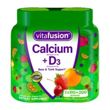 Vitafusion Calcium + D3 Vitamin Gummies 200 ct. (FREE SHIPPING)