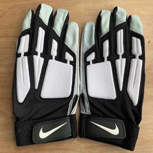Nike Mens D-TACK NFL PE Padded Lineman Gloves BLACK WHITE PGF324 Size 3XL | eBay