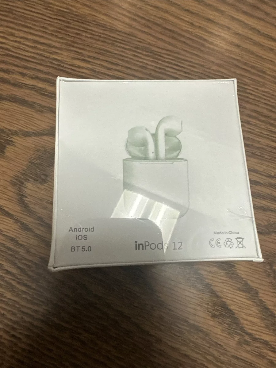InPods 12 Simple Wireless Stereo Earbuds Green V5.0 Pro for iPhone
