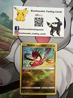 Radiant Eternatus - 105/159 Crown Zenith SHINY Holo Rare Pokemon - NM/MINT