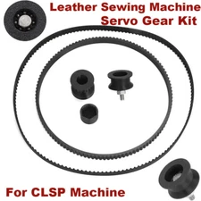 For CLSP Machine Belt Drive Pulley Upgrade Leather Sewing Machine Servo Gear Kit